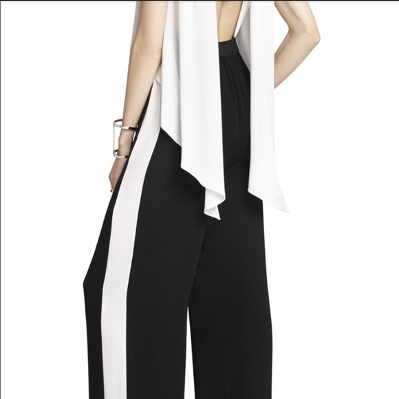 Preowned BCBGMAXAZRIA Mattie Tuxedo Jumpsuit - Picture 3 of 5